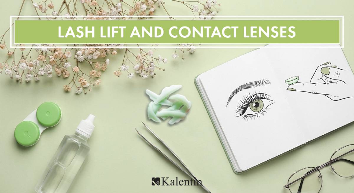 Lash lift and contact lenses